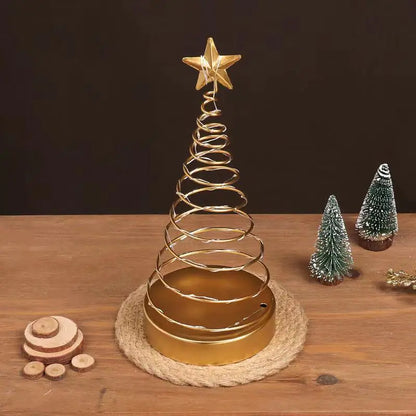 Spiral Christmas Tree Iron Ornaments