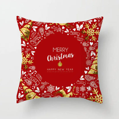 Christmas Reindeer Linen Pillow Covers | Festive Home Decor