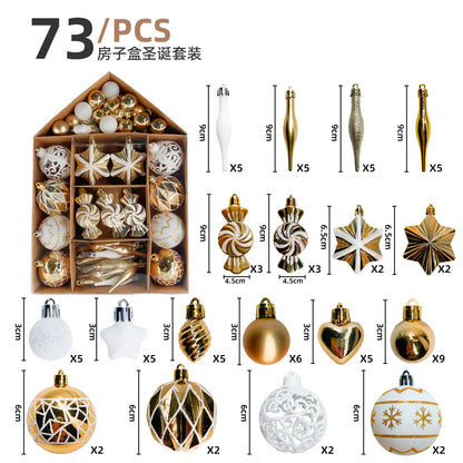 73pc Christmas Ornament Set – Unique Candy Theme Holiday Decor
