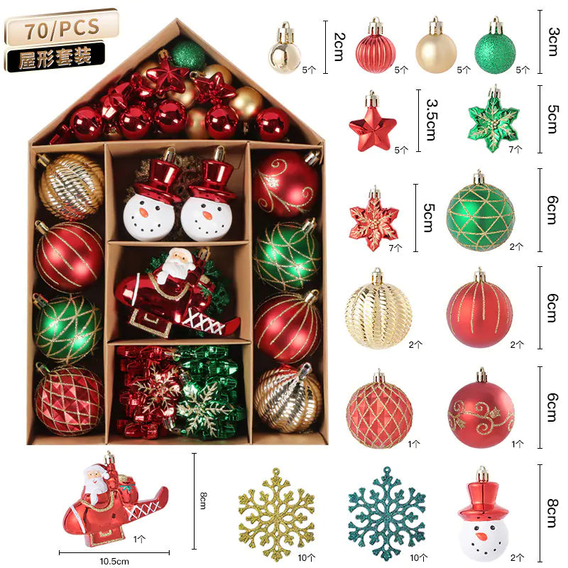New Cross-Border Christmas Ornament Set – Festive Tree Decorations