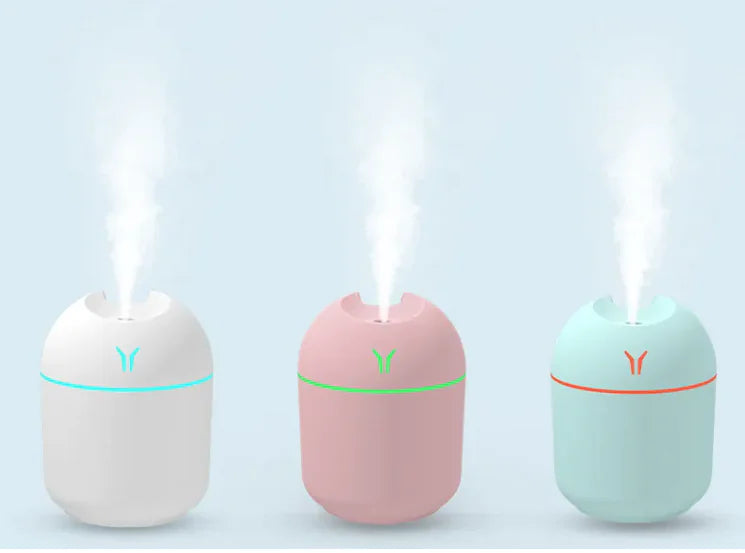 Mini desktop diffuser showing 106mm height and 80mm width, perfect for aromatherapy in compact spaces