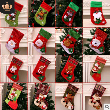 Christmas Decorations – Santa Stockings & Tree Ornaments Set