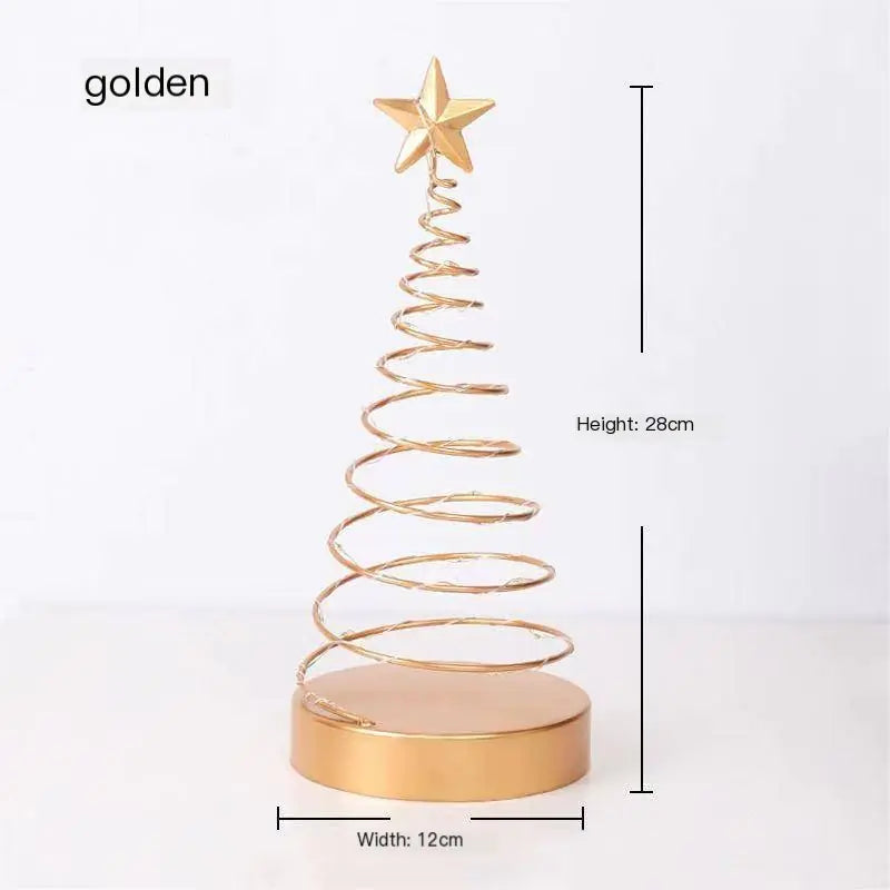 Spiral Christmas Tree Iron Ornaments