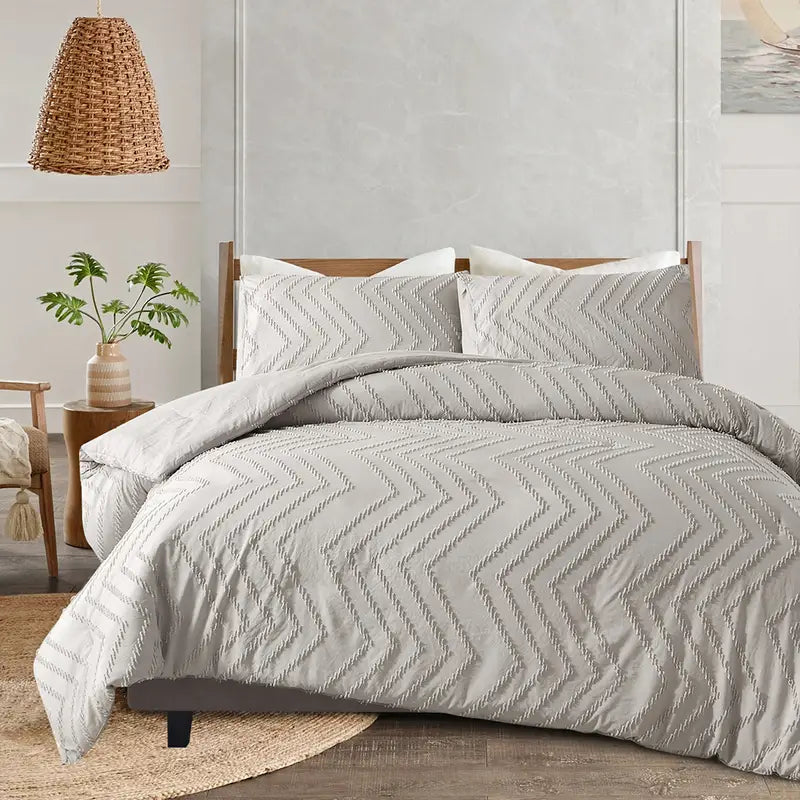 3-Piece Soft Brushed Duvet Cover Set – Cozy & Stylish Bedding
