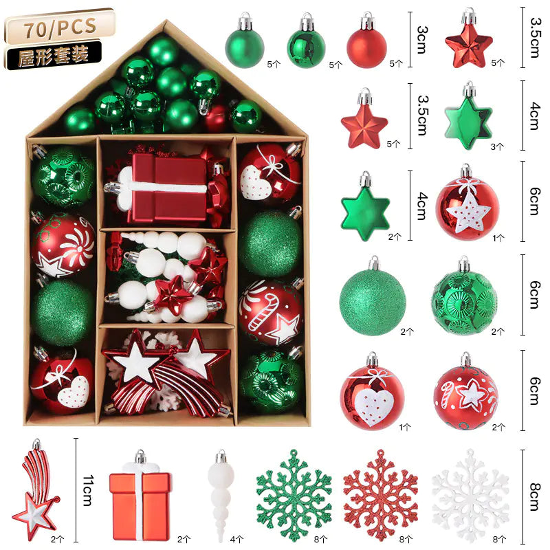 New Cross-Border Christmas Ornament Set – Festive Tree Decorations