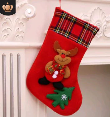 Christmas Decorations – Santa Stockings & Tree Ornaments Set