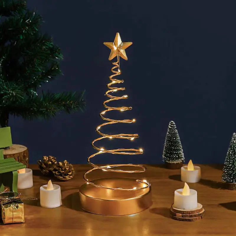 Spiral Christmas Tree Iron Ornaments