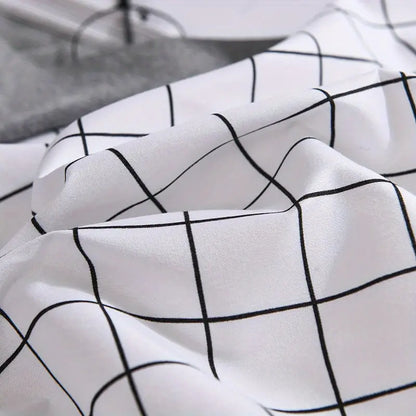 Modern White Square Duvet Cover Set – Elegant & Cozy Bedding